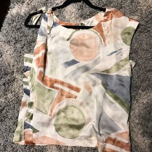 Asymmetric Geometric Anthropologie Blouse